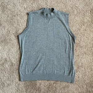 August Silk Sweater Vest Top with Cashmere